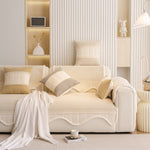 Dog Washable Sofa Protector Cover, Non-Slip Couch Slipcover with Soft Furry Trim