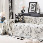 Chenille Giverny Couch Cover, Cozy Blankets for Sofa and Couch, Slip Covers for Couch Sectional