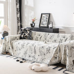 Chenille Giverny Couch Cover, Cozy Blankets for Sofa and Couch, Slip Covers for Couch Sectional