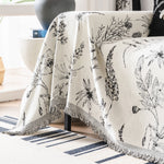 Chenille Giverny Couch Cover, Cozy Blankets for Sofa and Couch, Slip Covers for Couch Sectional