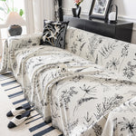 Chenille Giverny Couch Cover, Cozy Blankets for Sofa and Couch, Slip Covers for Couch Sectional