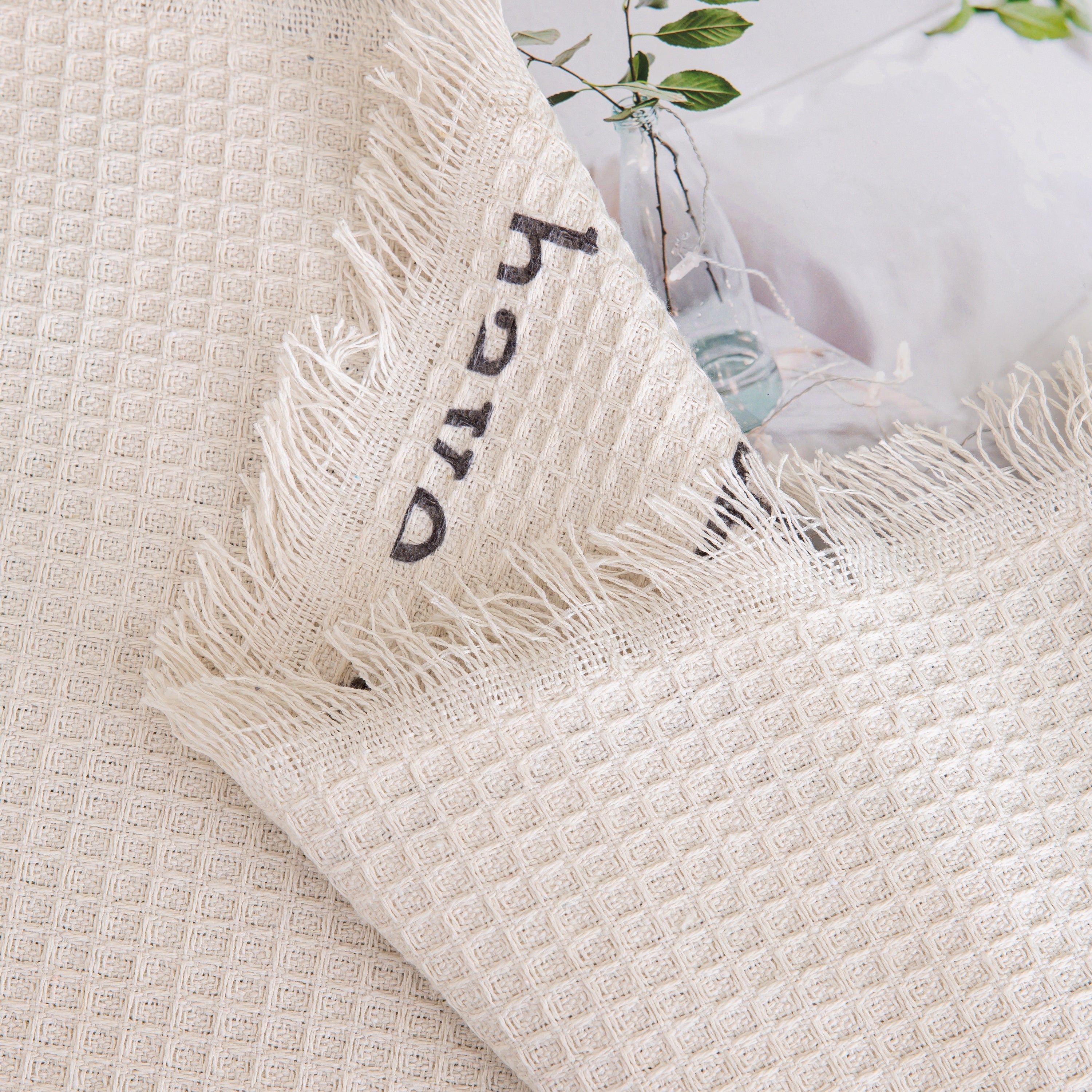 Chenille Sofa Cover Throw, Smile Couch Cover Blanket Throws for Couches, Soft Sofa Towel