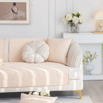 Geometric Textured Cotton Quilted Sofa Cover, Non-Slip Washable Couch Protector