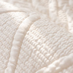 Geometric Textured Cotton Quilted Sofa Cover, Non-Slip Washable Couch Protector