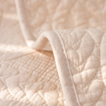 Geometric Textured Cotton Quilted Sofa Cover, Non-Slip Washable Couch Protector