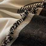 Soft Chenille Tassel Trim Sectional Sofa Protector Couch Covers for Cats Cozy Blanket Sofa Throws