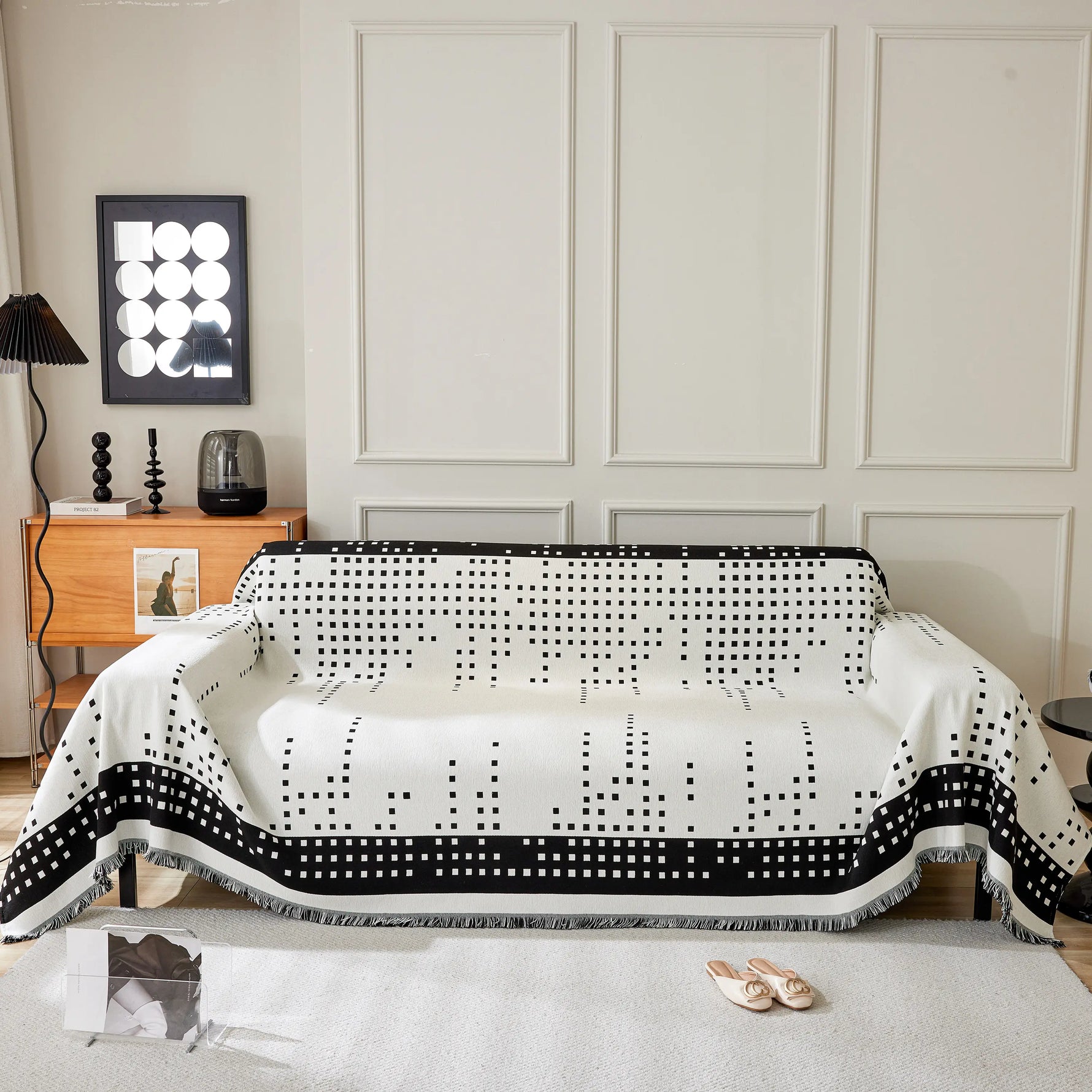 Reversible Chenille Sofa Covers for Pets, Large Throw Blanket for Couch, Blanket on The Sofa