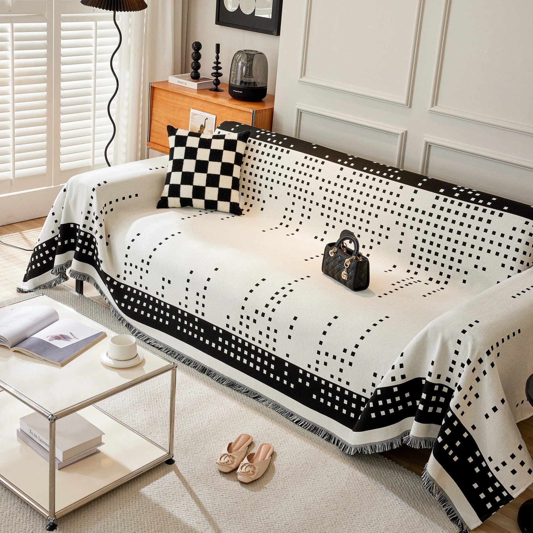 Reversible Chenille Sofa Covers for Pets, Large Throw Blanket for Couch, Blanket on The Sofa