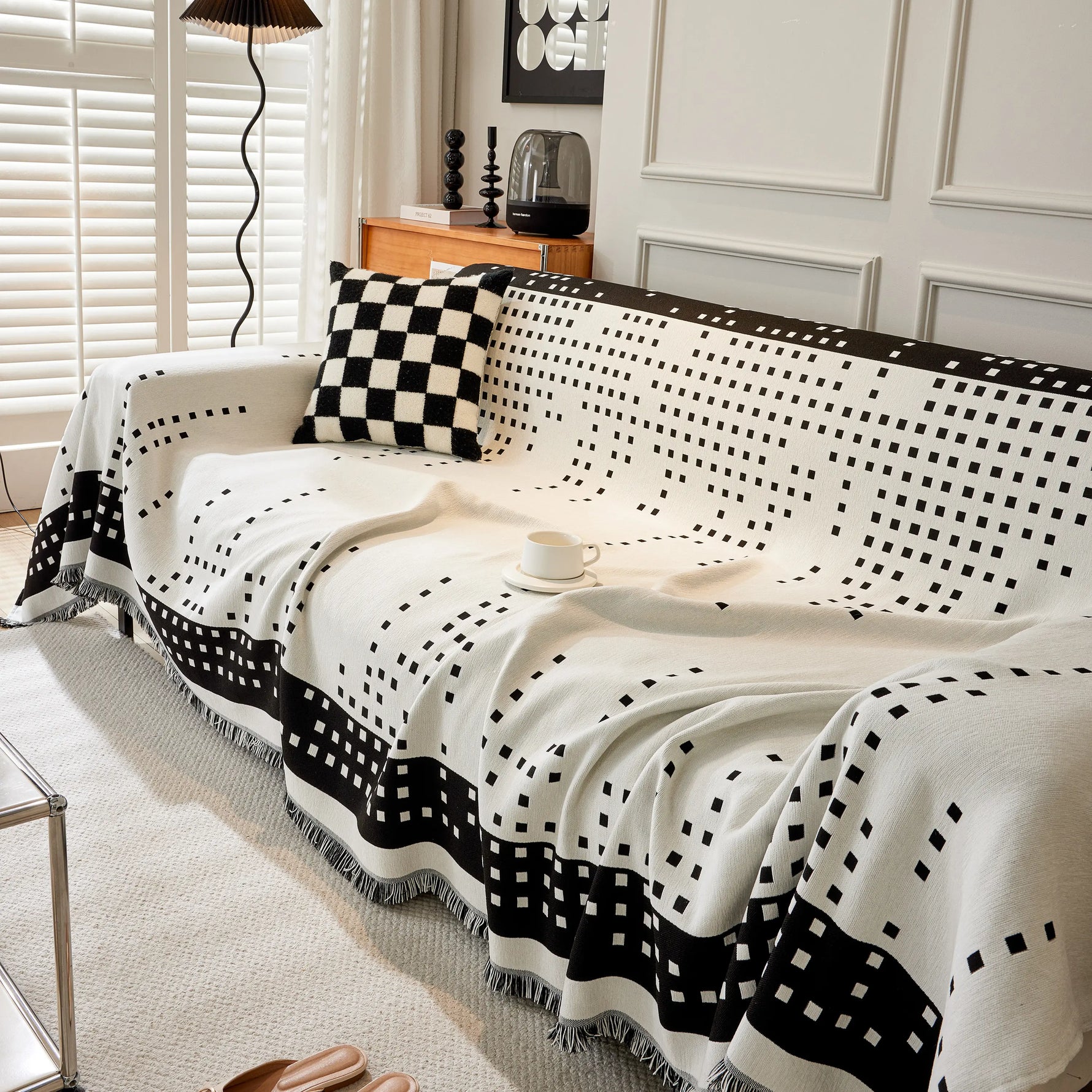 Reversible Chenille Sofa Covers for Pets, Large Throw Blanket for Couch, Blanket on The Sofa