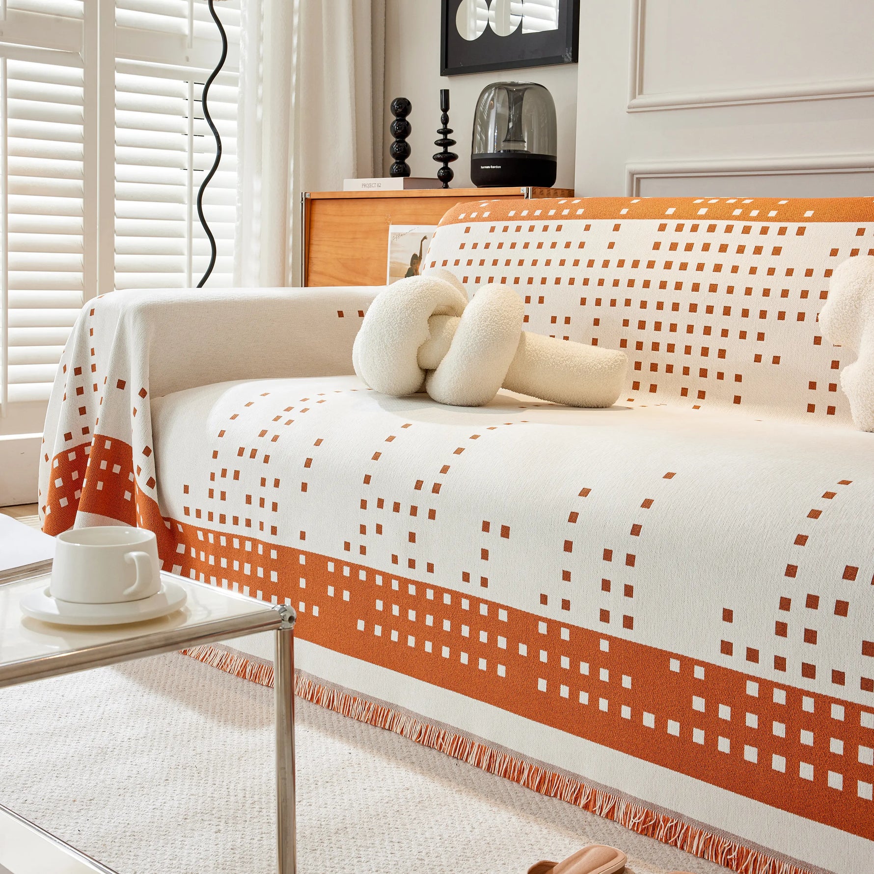 Reversible Chenille Sofa Covers for Pets, Large Throw Blanket for Couch, Blanket on The Sofa