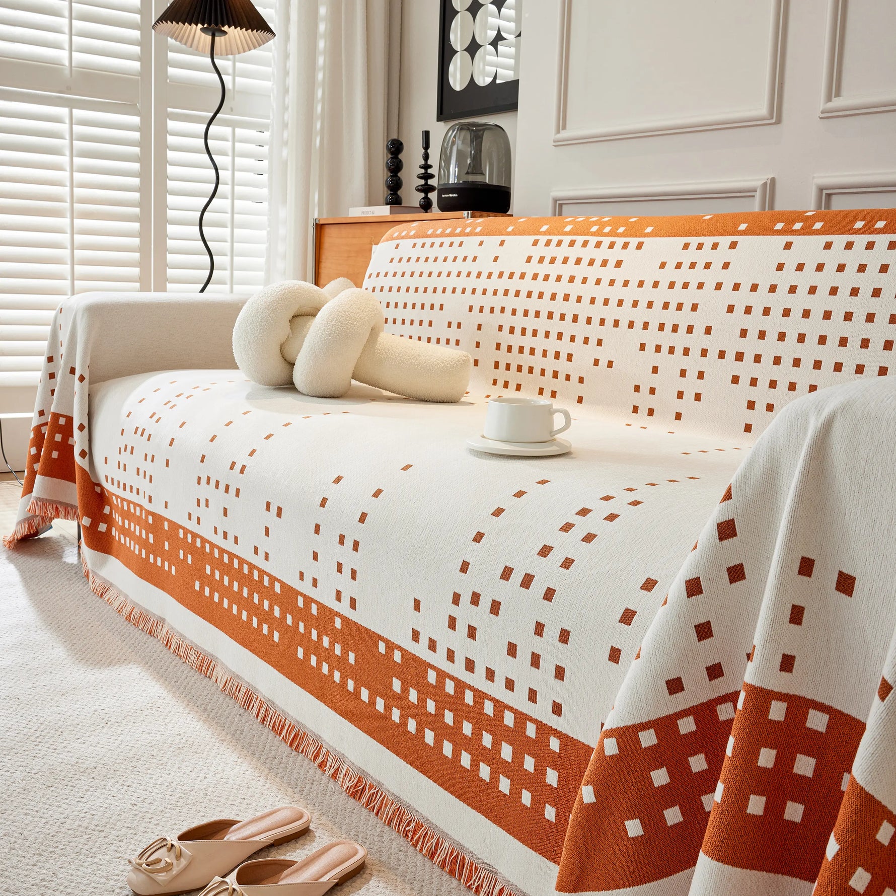 Reversible Chenille Sofa Covers for Pets, Large Throw Blanket for Couch, Blanket on The Sofa