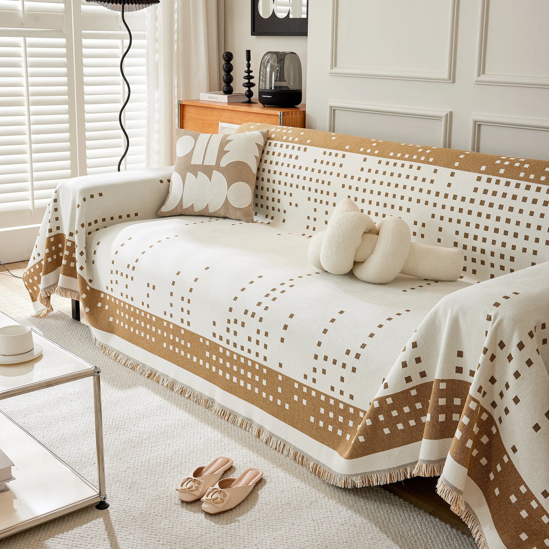 Reversible Chenille Sofa Covers for Pets, Large Throw Blanket for Couch, Blanket on The Sofa