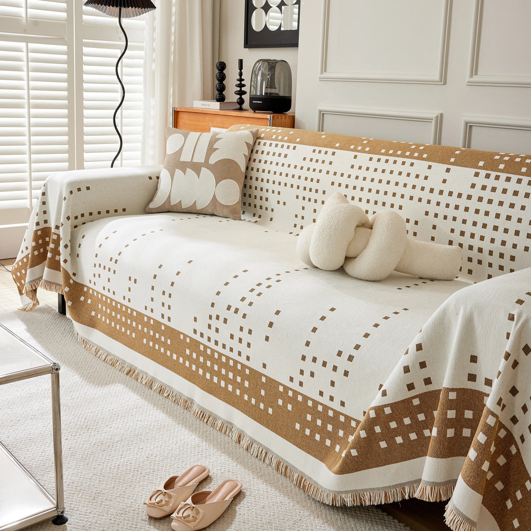 Reversible Chenille Sofa Covers for Pets, Large Throw Blanket for Couch, Blanket on The Sofa