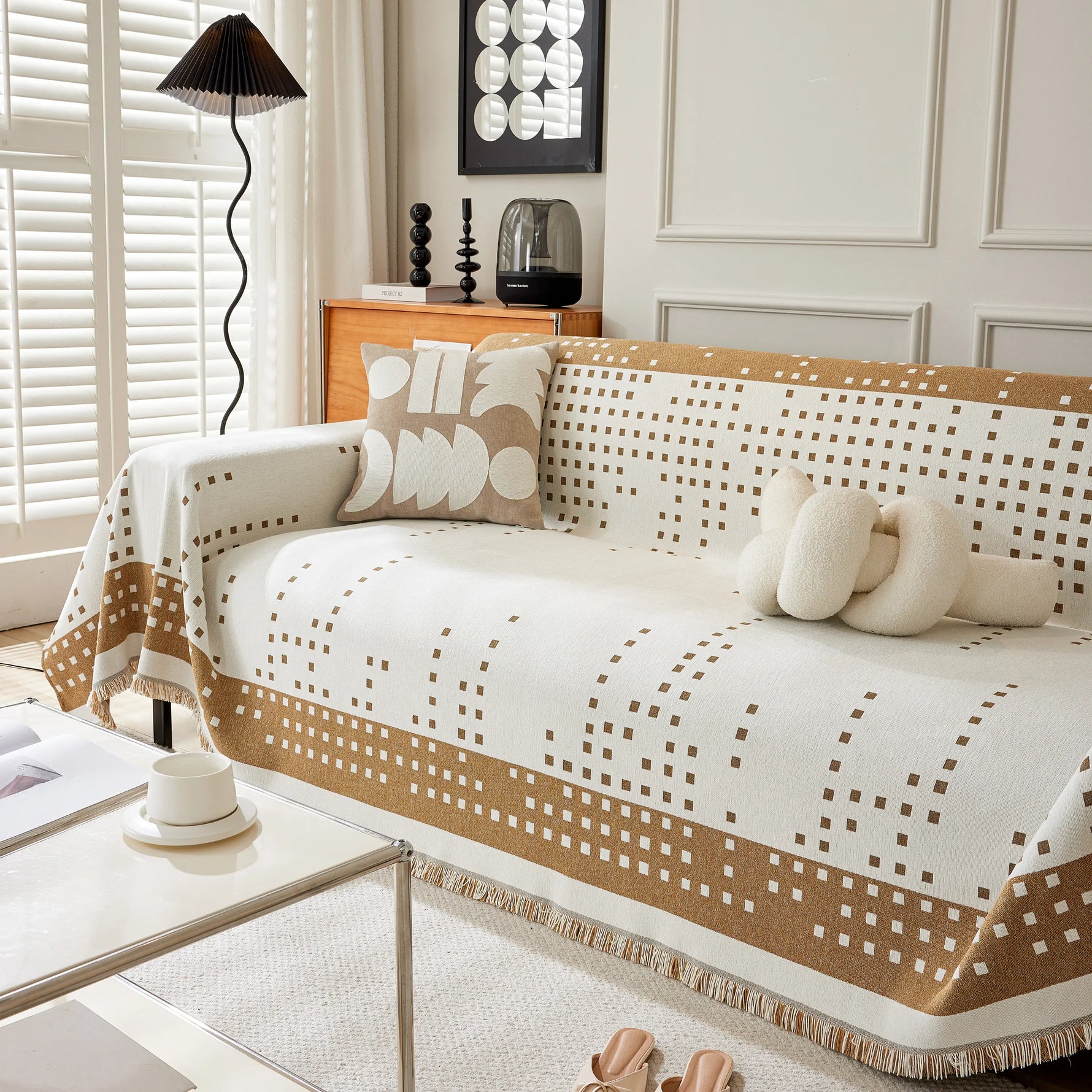 Reversible Chenille Sofa Covers for Pets, Large Throw Blanket for Couch, Blanket on The Sofa