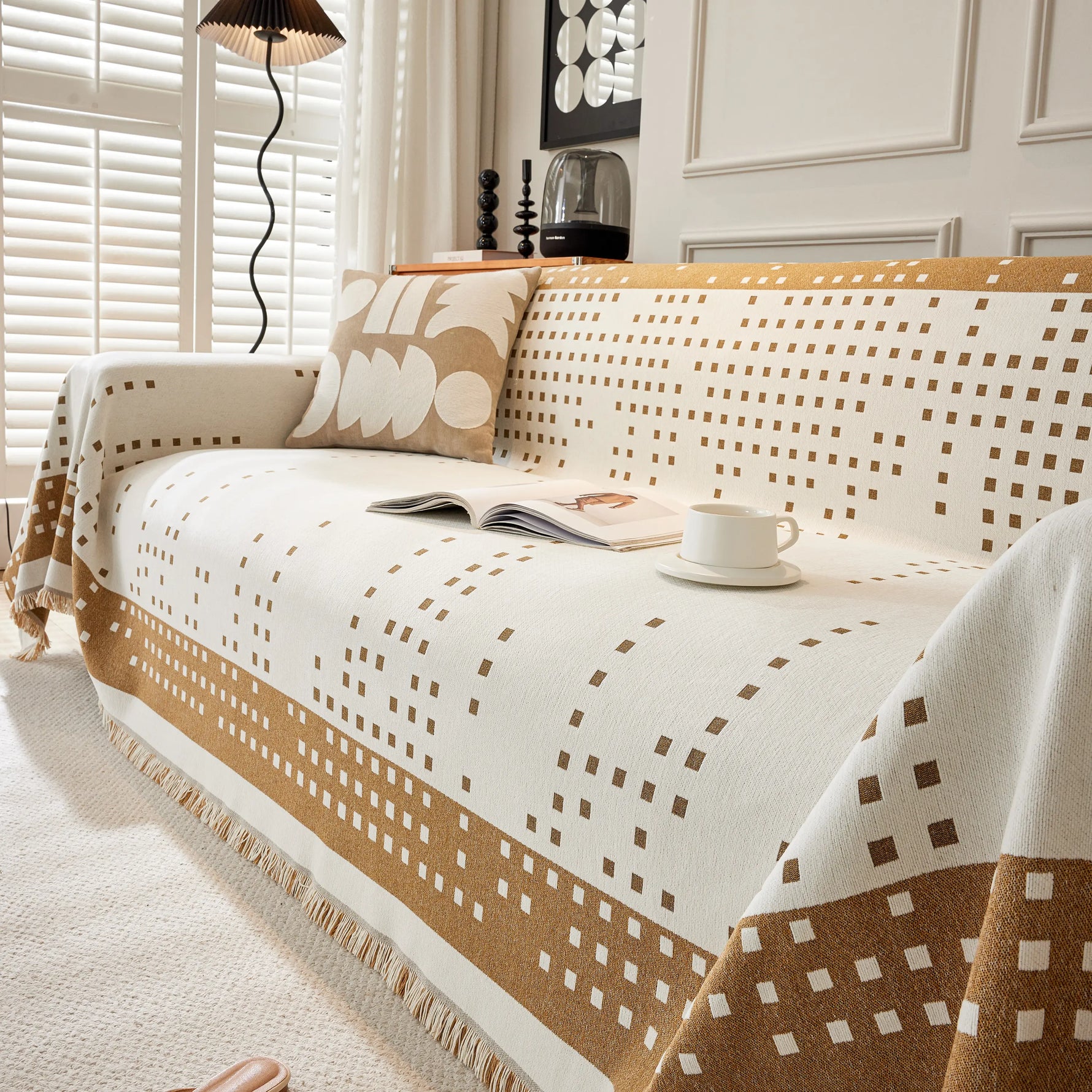 Reversible Chenille Sofa Covers for Pets, Large Throw Blanket for Couch, Blanket on The Sofa