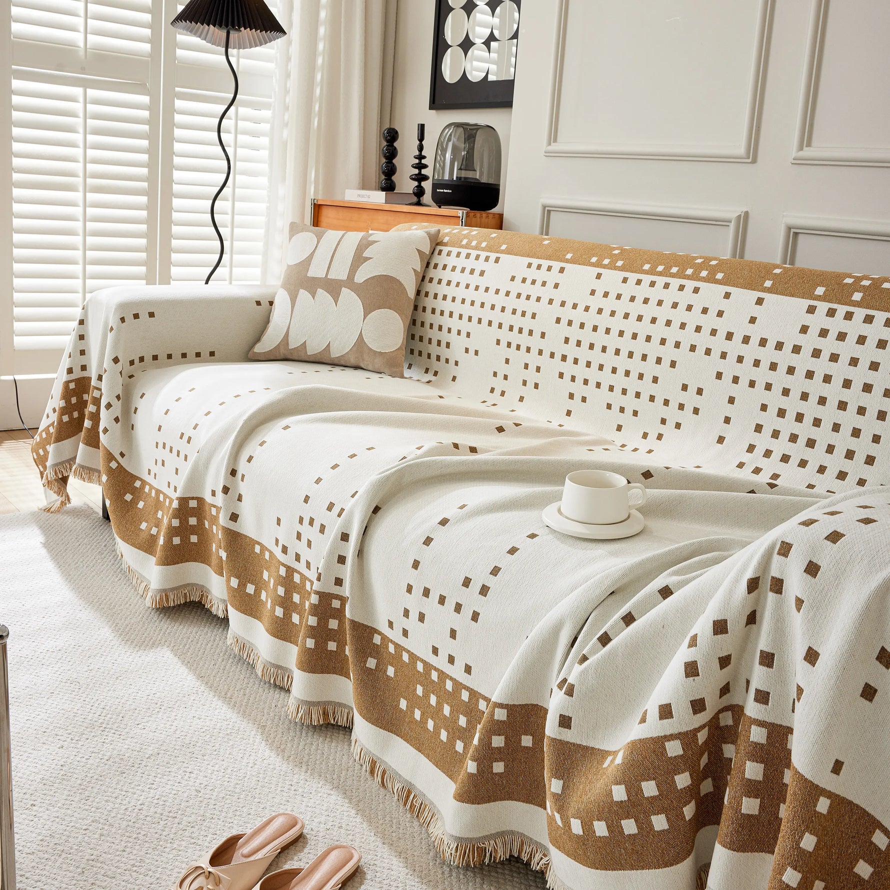 Reversible Chenille Sofa Covers for Pets, Large Throw Blanket for Couch, Blanket on The Sofa