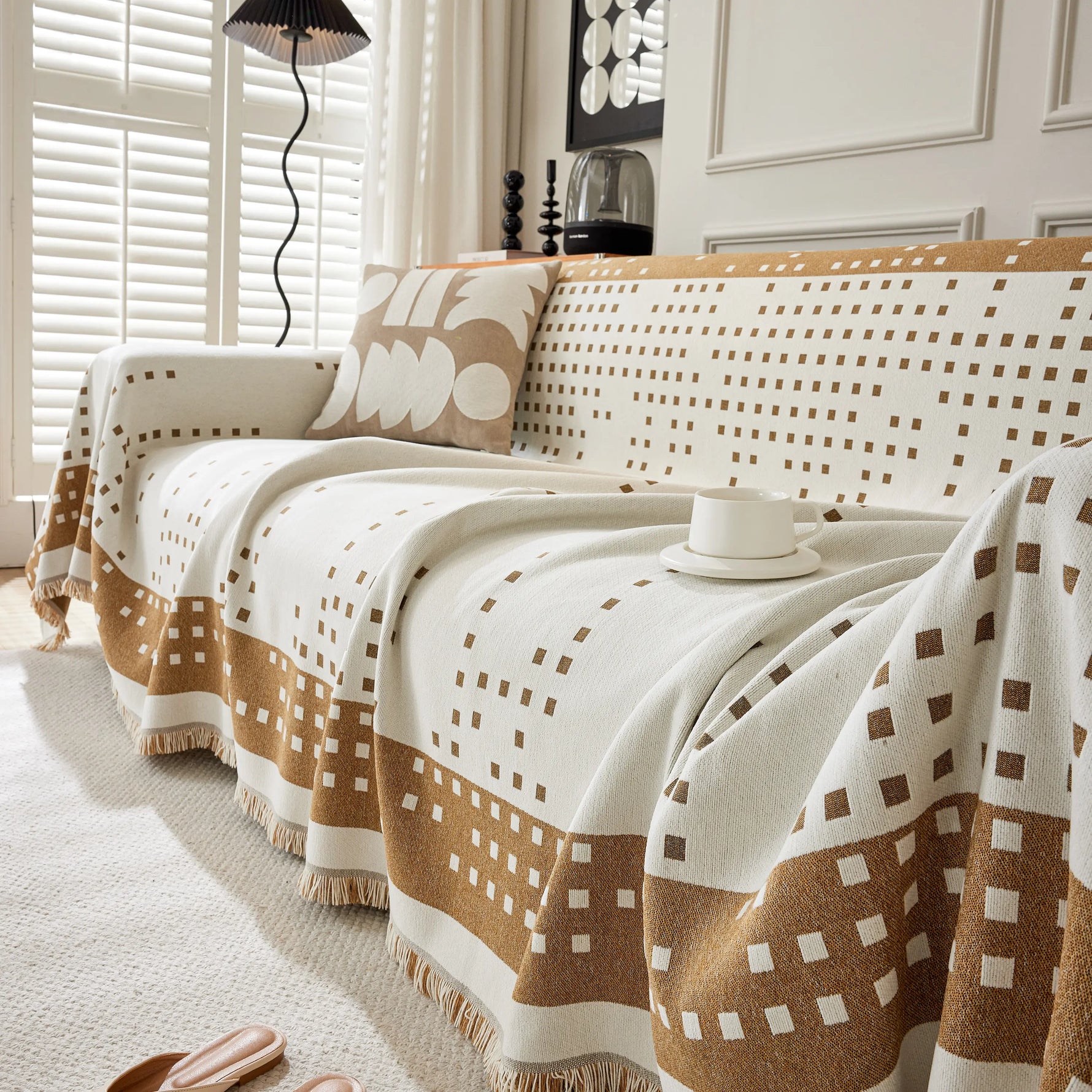 Reversible Chenille Sofa Covers for Pets, Large Throw Blanket for Couch, Blanket on The Sofa