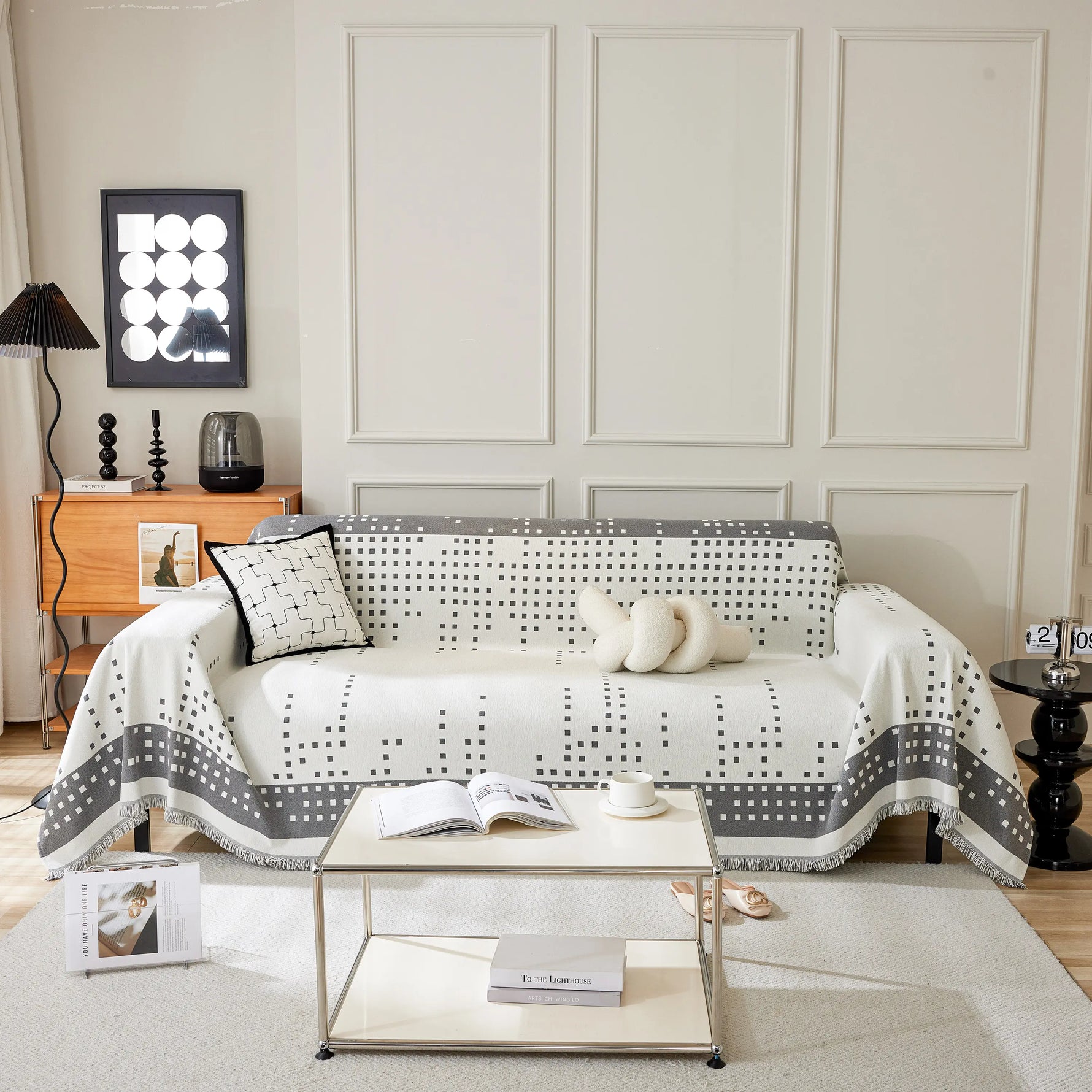 Reversible Chenille Sofa Covers for Pets, Large Throw Blanket for Couch, Blanket on The Sofa