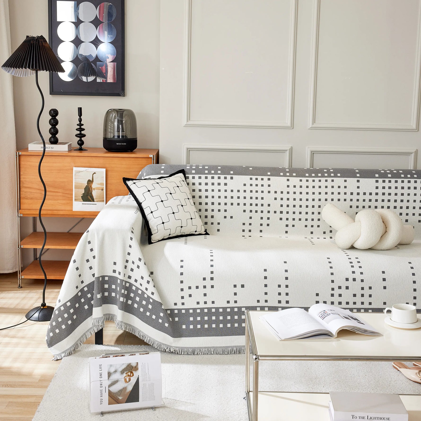 Reversible Chenille Sofa Covers for Pets, Large Throw Blanket for Couch, Blanket on The Sofa