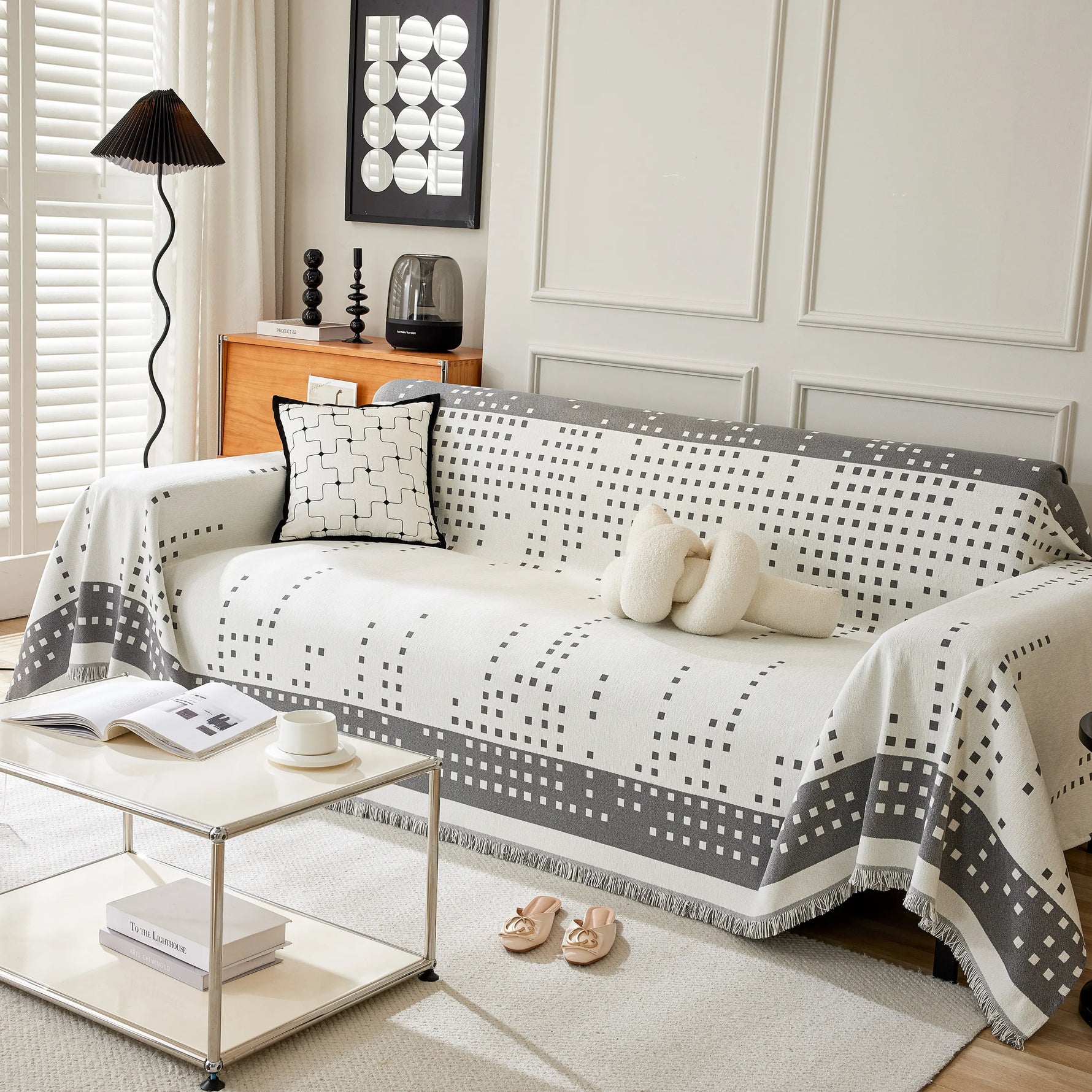 Reversible Chenille Sofa Covers for Pets, Large Throw Blanket for Couch, Blanket on The Sofa