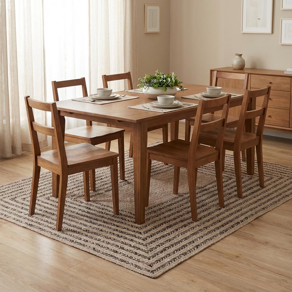 Raleigh Brown Cotton Braided Rug 6' x 9' #shape_Rectangle