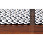 Black, White, Gray Tri-Color Soft Cotton Braided Rug