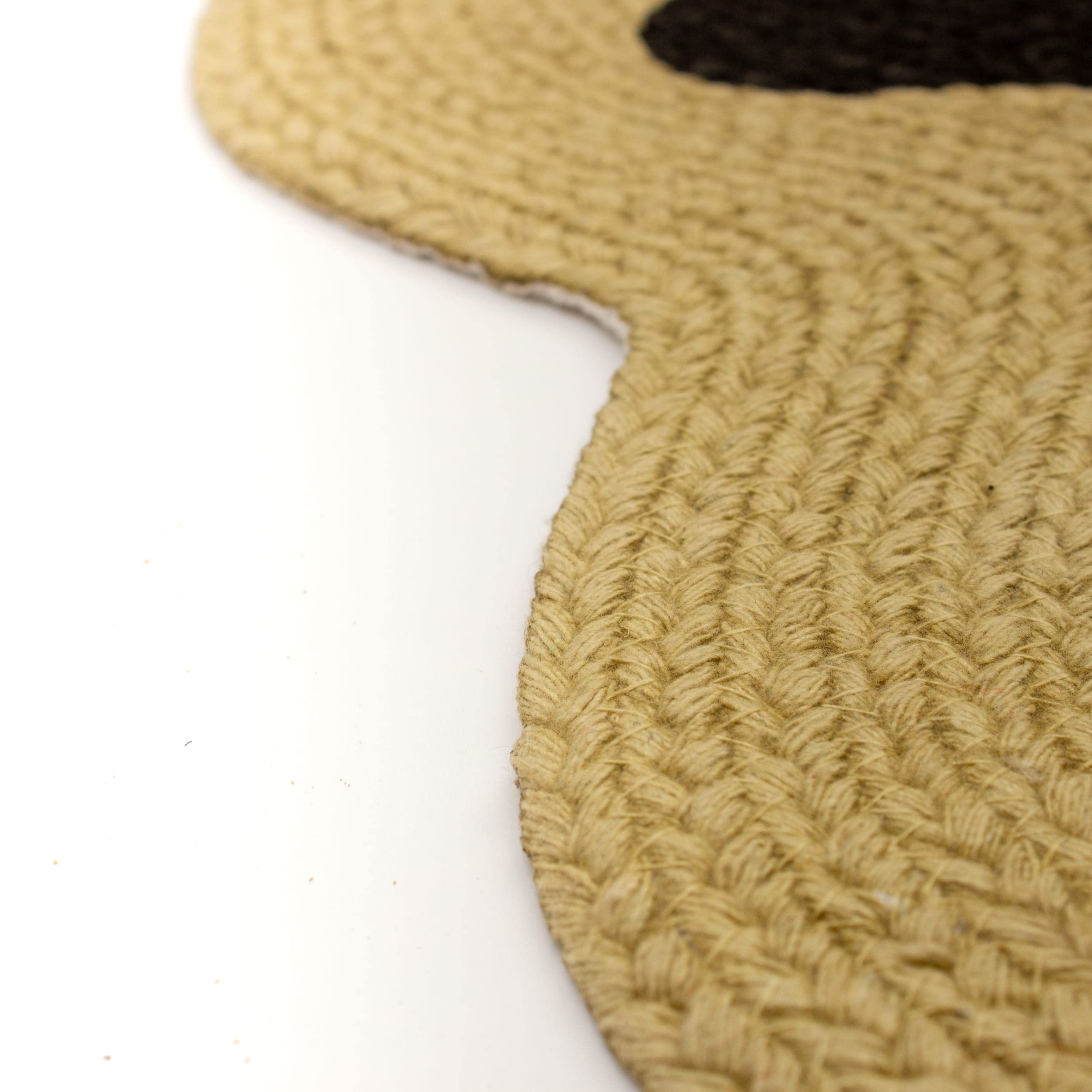 Beige Doggy Mat Small Food and Water Mat