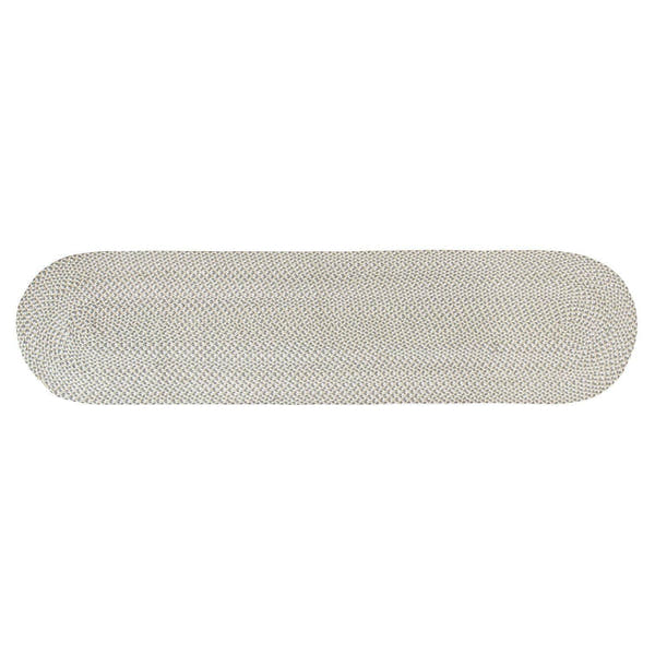 Yellow, White, Gray Tri-Color Soft Cotton Braided Rug