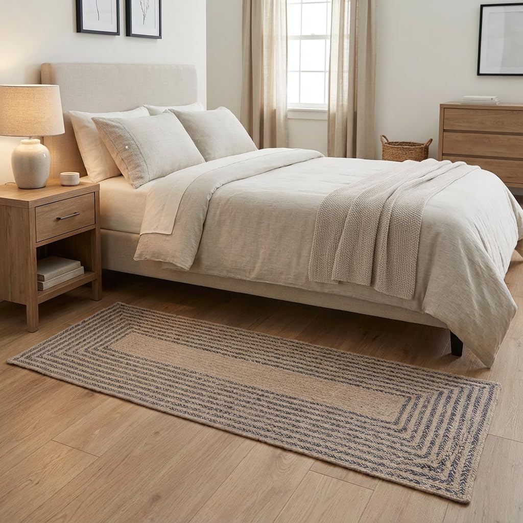 Raleigh Charcoal Cotton Braided Rug 2' X 4' #shape_Rectangle