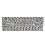 Black, White, Gray Tri-Color Soft Cotton Braided Rug