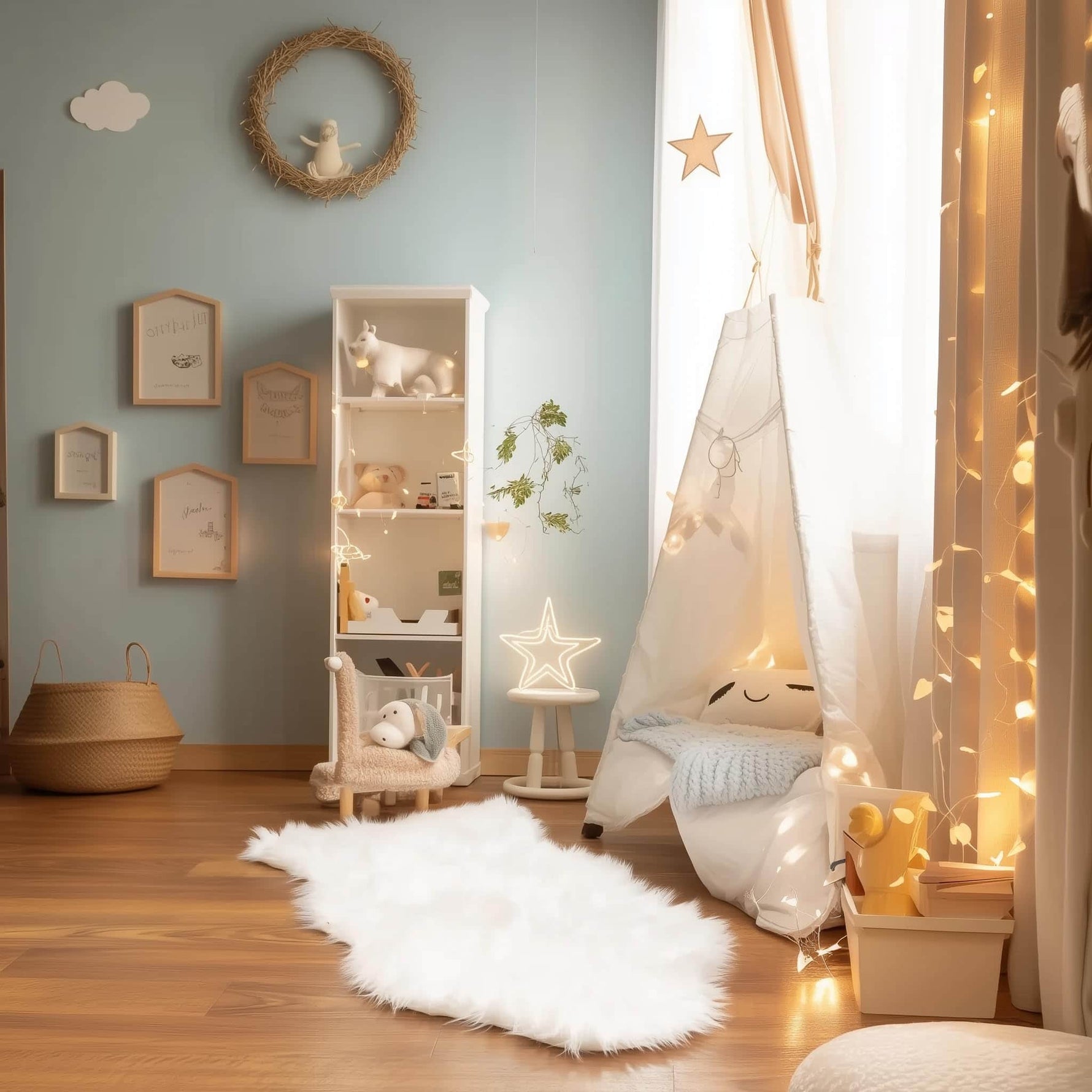 Ivory Serene Faux Fur Solid Fake Sheepskin Rug