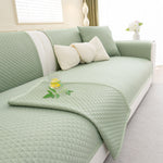 Non-Slip Diamond Quilted Sofa Cover, Separate Pieces Sectional Couch Protector
