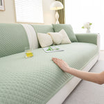 Non-Slip Diamond Quilted Sofa Cover, Separate Pieces Sectional Couch Protector