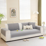 Non-Slip Diamond Quilted Sofa Cover, Separate Pieces Sectional Couch Protector