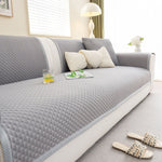 Non-Slip Diamond Quilted Sofa Cover, Separate Pieces Sectional Couch Protector