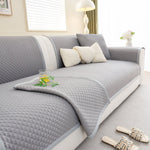 Non-Slip Diamond Quilted Sofa Cover, Separate Pieces Sectional Couch Protector