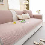 Non-Slip Diamond Quilted Sofa Cover, Separate Pieces Sectional Couch Protector