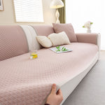 Non-Slip Diamond Quilted Sofa Cover, Separate Pieces Sectional Couch Protector