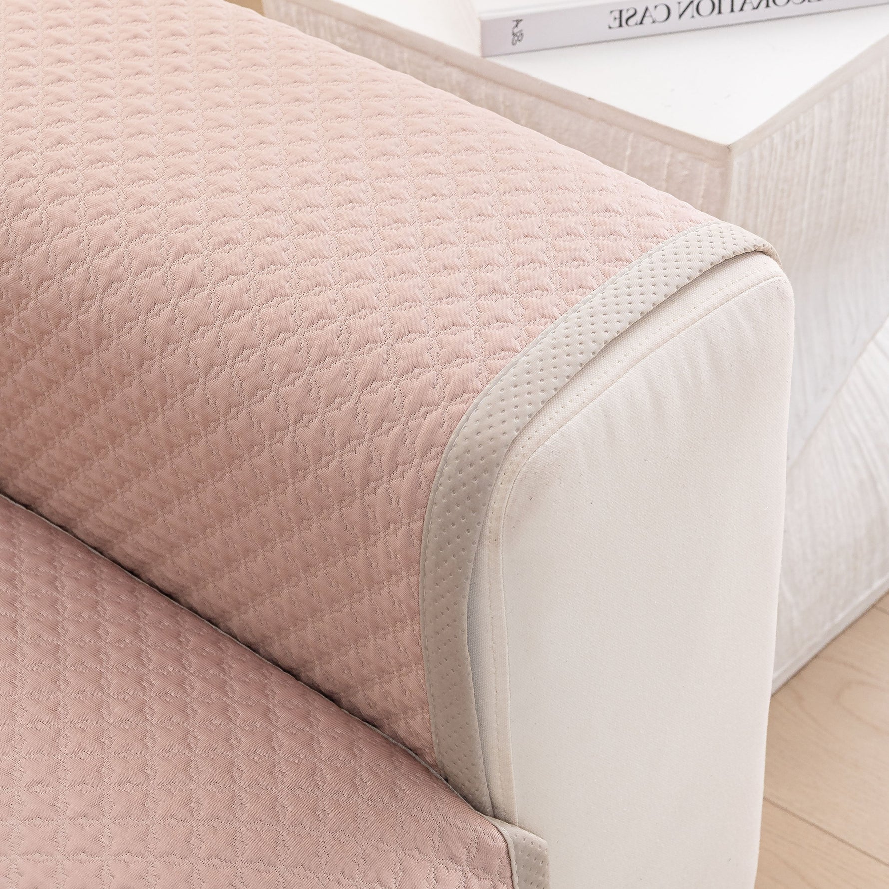 Non-Slip Diamond Quilted Sofa Cover, Separate Pieces Sectional Couch Protector