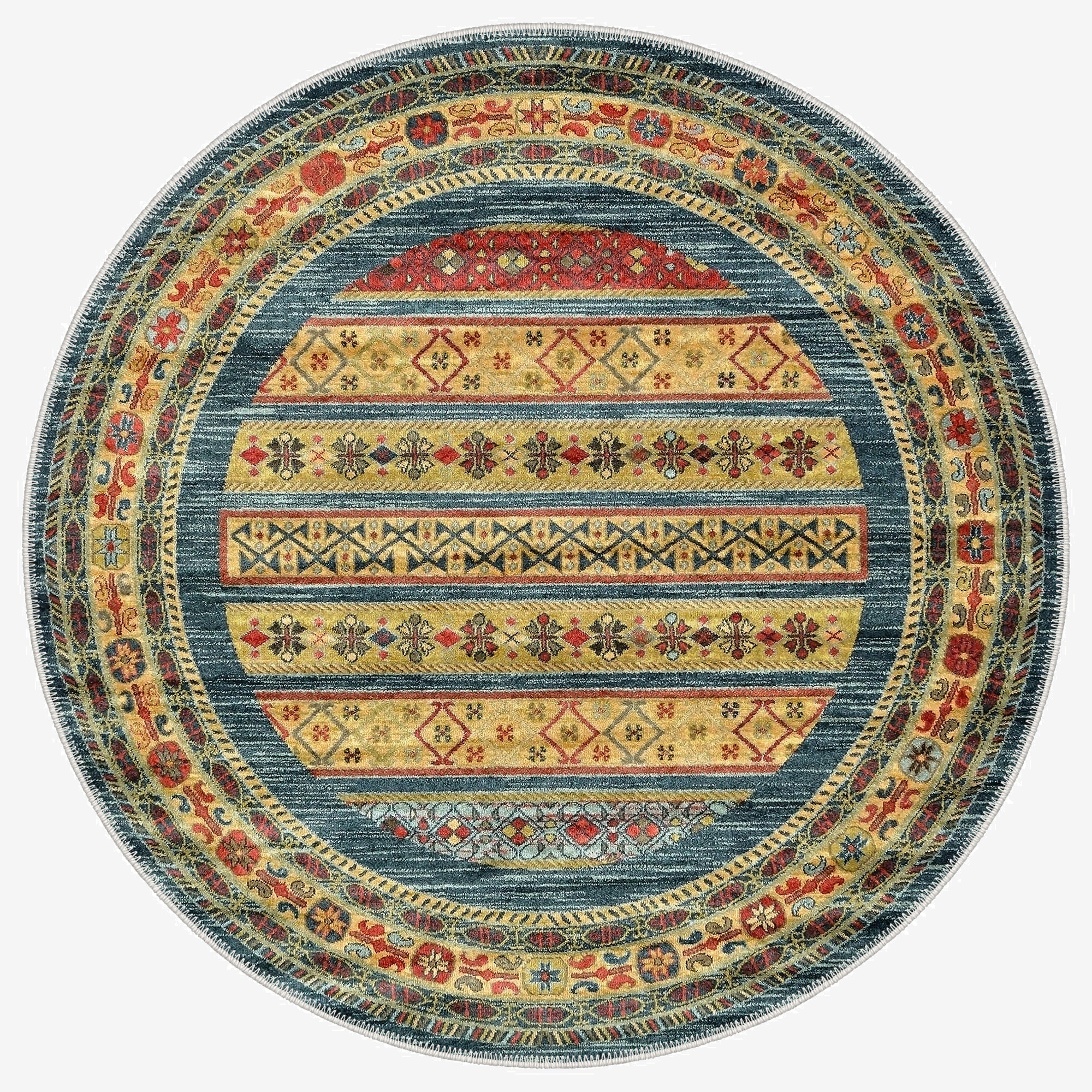 Omen Machine Washable Area Rug