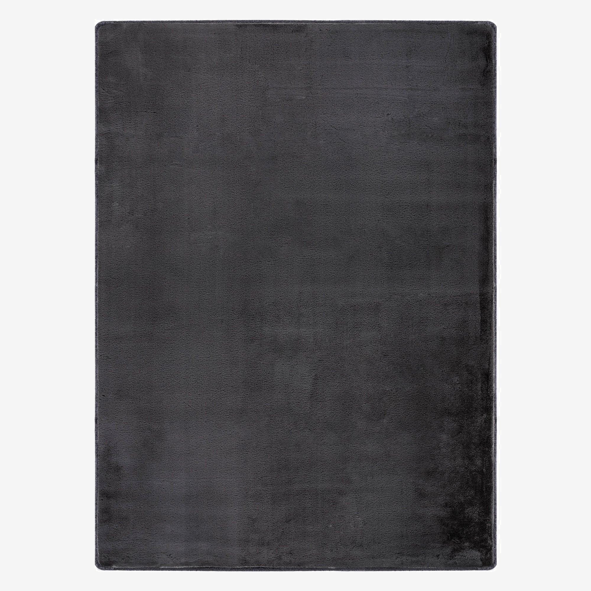 Anthracite Plush Machine Washable Area Rug