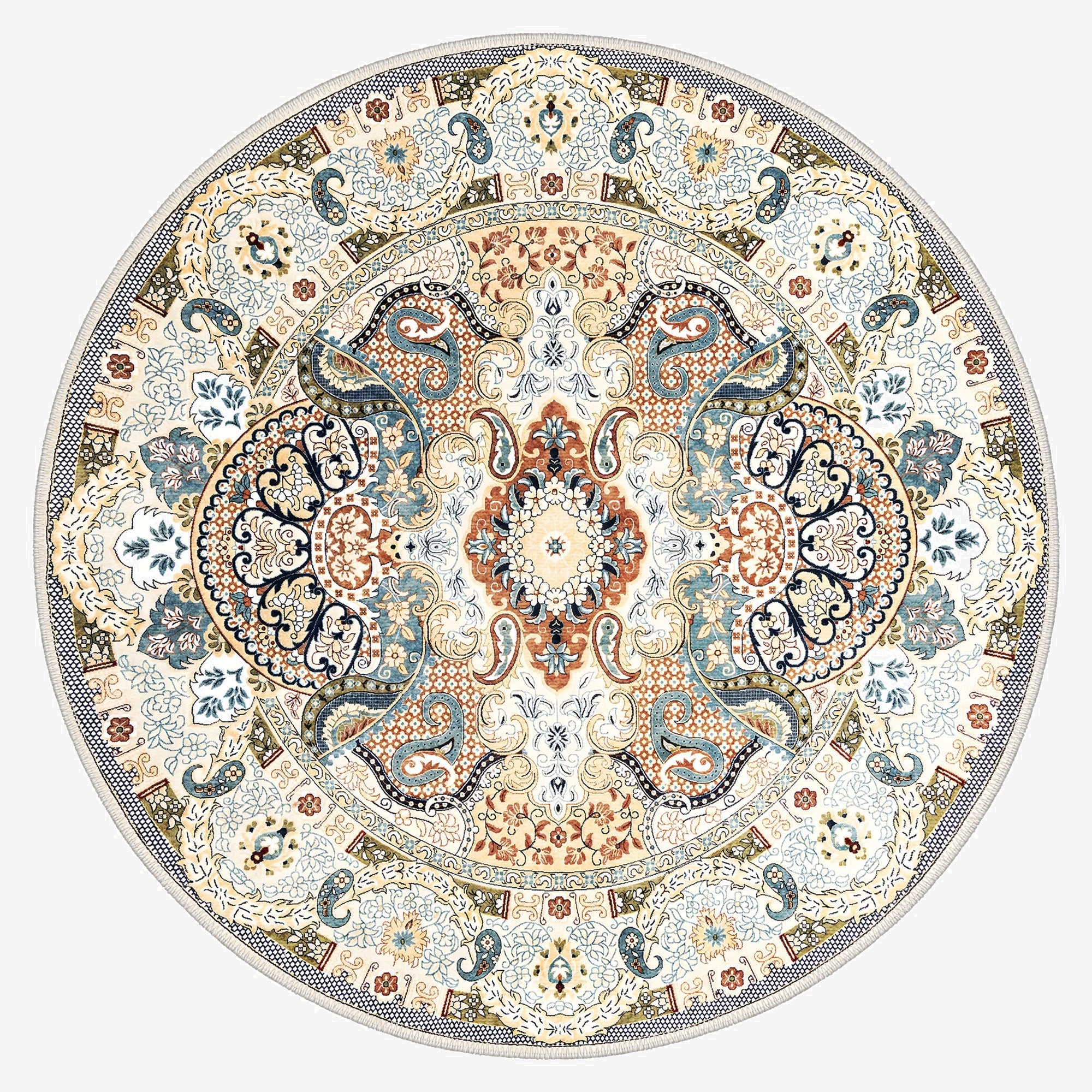 Wasser Machine Washable Area Rug