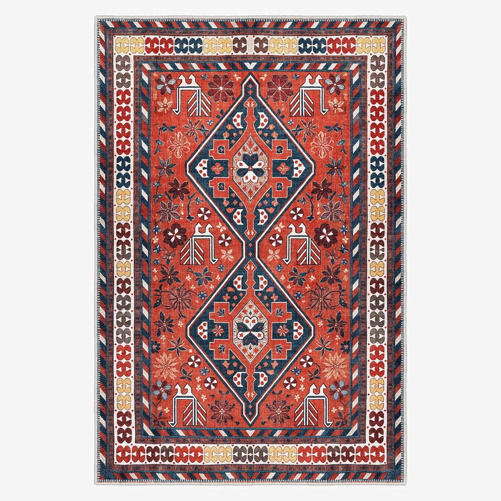 Baldy Machine Washable Area Rug