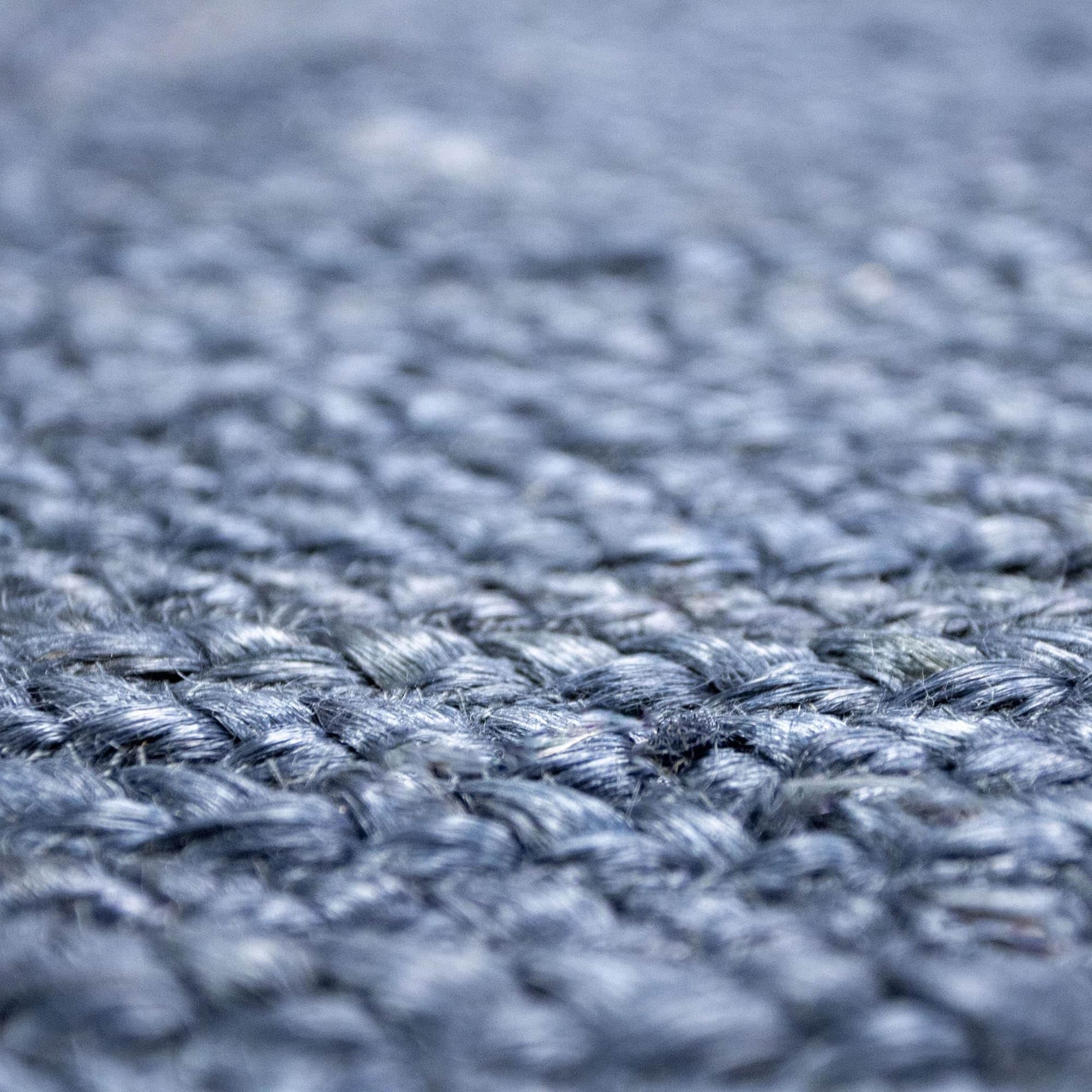 Navy Jute Rug - Plant Based - Reversible Braided Eco-Friendly Rug