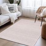 Natural Jute & Cotton Woven Rug - Simple Farmhouse Reversible Rug