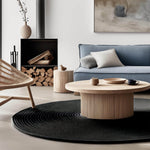 Black Jute Rug - Plant Based - Reversible Braided Eco-Friendly Rug