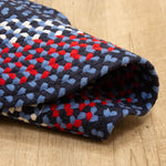 Blue Charming Braided Rug for Farmhouse Living Rooms and Bedroom