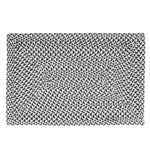 Black, White, Gray Tri-Color Soft Cotton Braided Rug