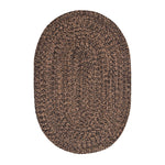 Black, Gold Indoour Outdoor Braided Kitchen Rug