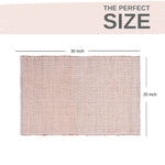 Natural Jute & Cotton Woven Rug - Simple Farmhouse Reversible Rug